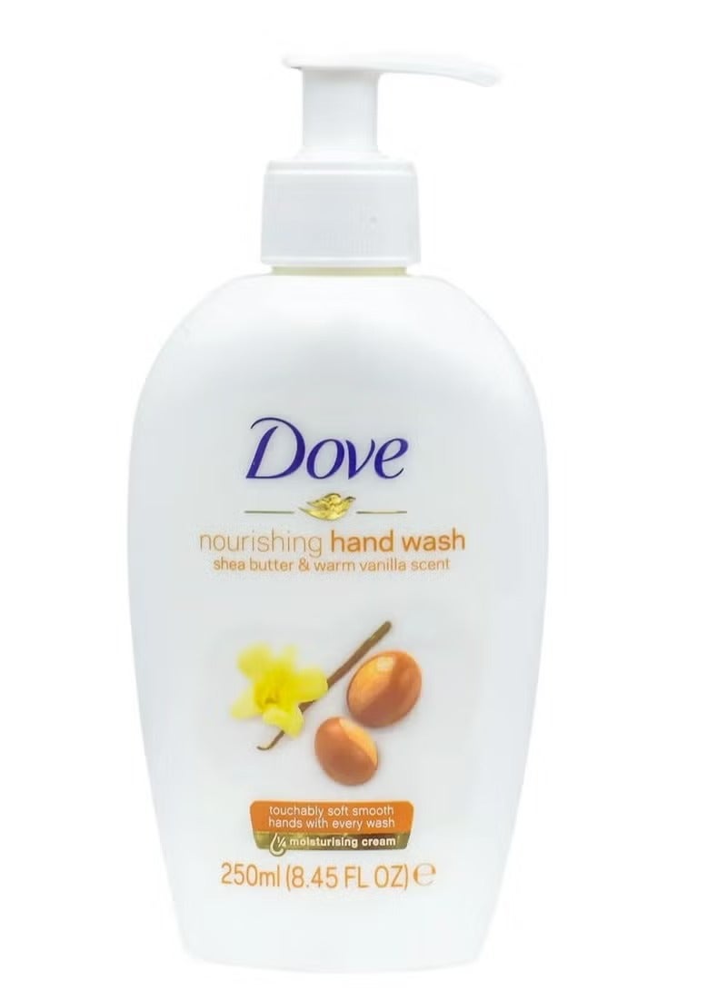 غسول اليدين المغذي بزبدة الشيا برائحة الفانيليا الدافئة، مضخة 250 مل